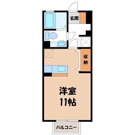 東武宇都宮駅 徒歩24分 2階の物件間取画像